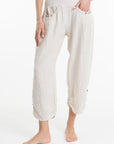 Button Linen Pants