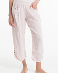 Button Linen Pants